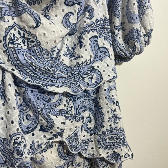 Farm Rio One-Shoulder Eyelet Midi Dress 🩵 - Picture 6 of 11